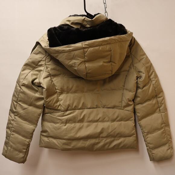 Vera Moda Longline hooded puffer coat in Sage Size Small Zip Front & Pockets - Picture 13 of 16